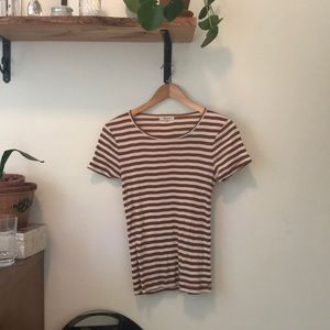 Madewell striped ribbed T-shirt